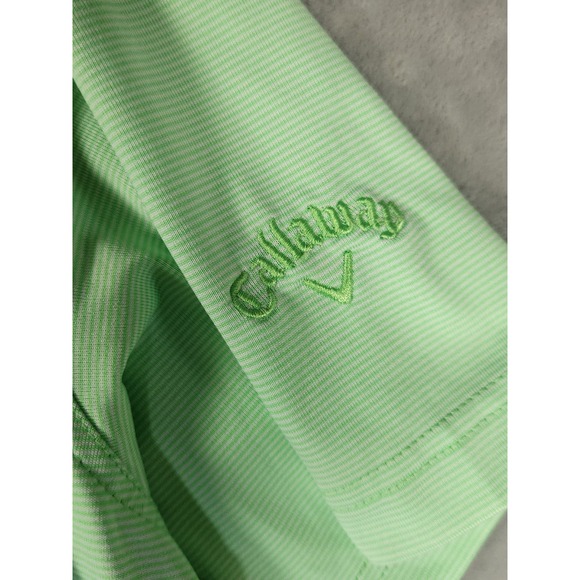 Callaway Golf Opti-Dri Stretch Performance Golf Polo Shirt Striped Mens XL - Picture 3 of 7